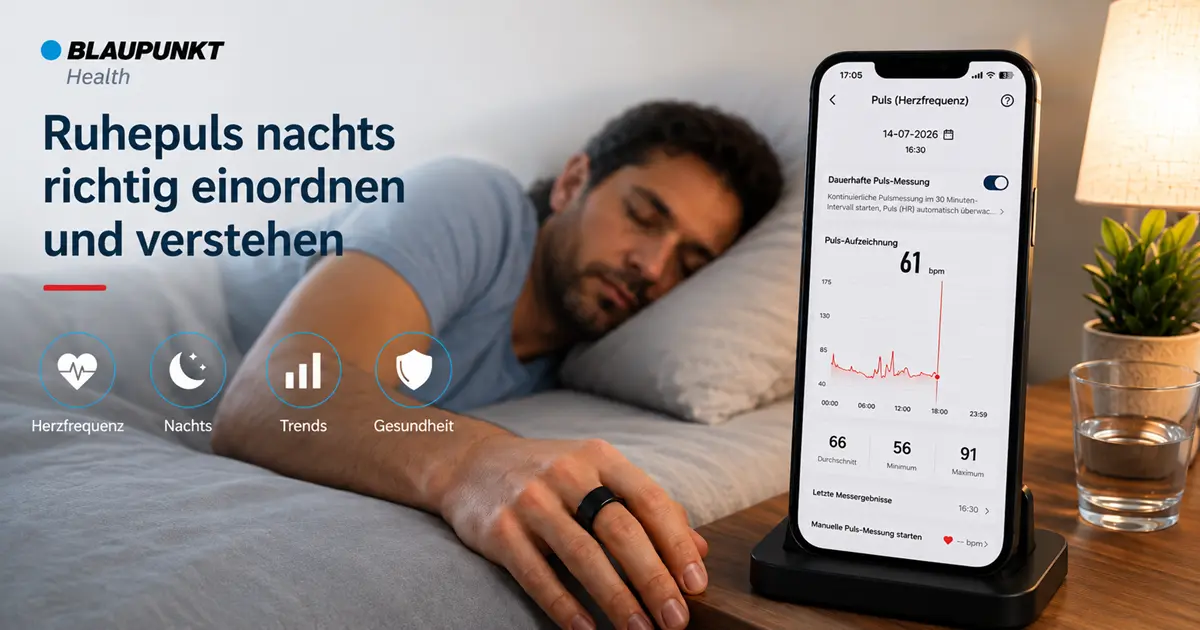 Ruhepuls nachts richtig einordnen und verstehen