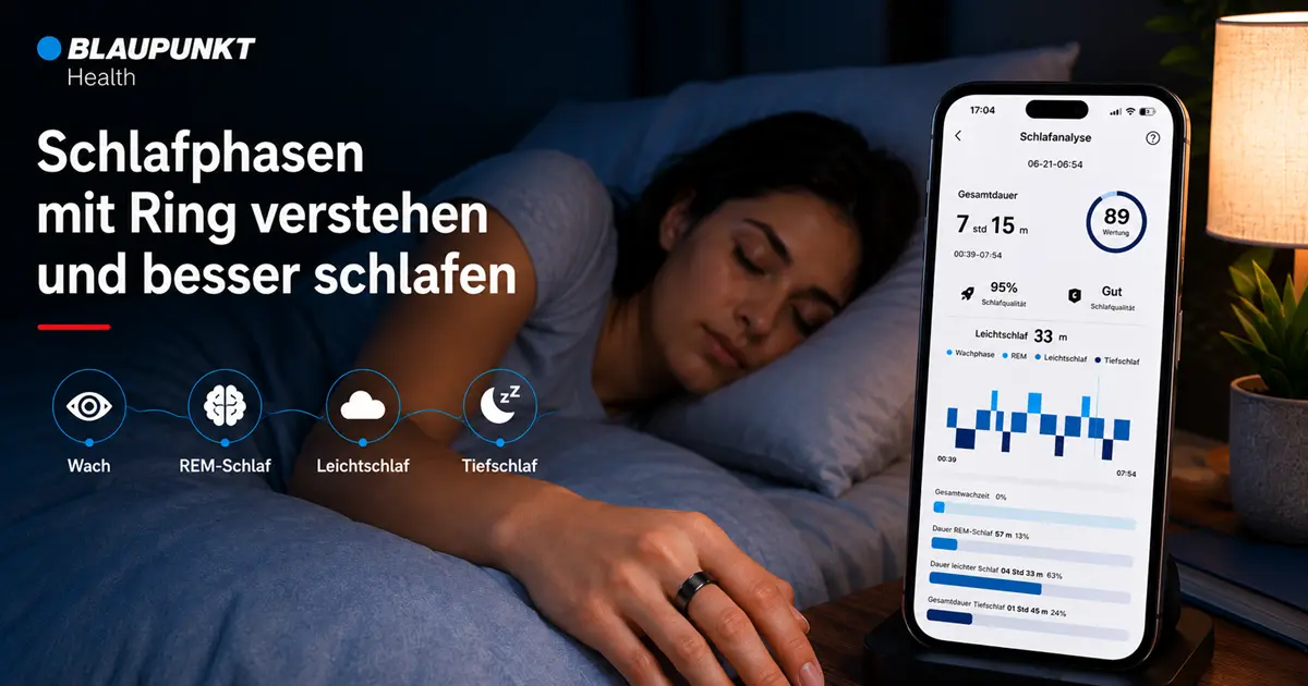 Schlafphasen mit Ring verstehen und besser schlafen