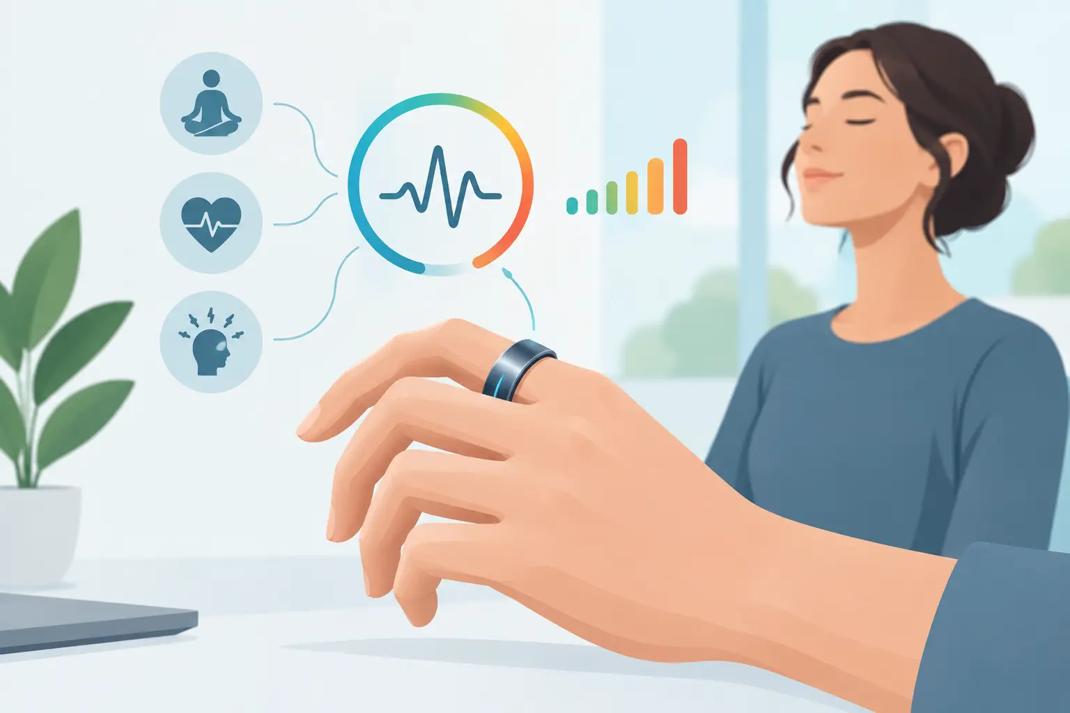 Kann ein Ring Stress erkennen? So misst er Belastung